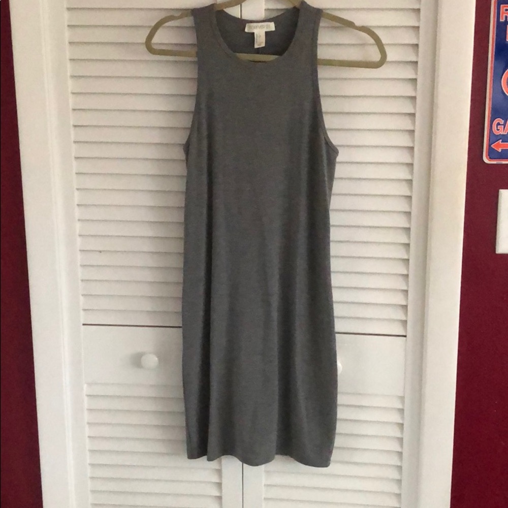 Grey Forever 21 Bodycon Midi Dress